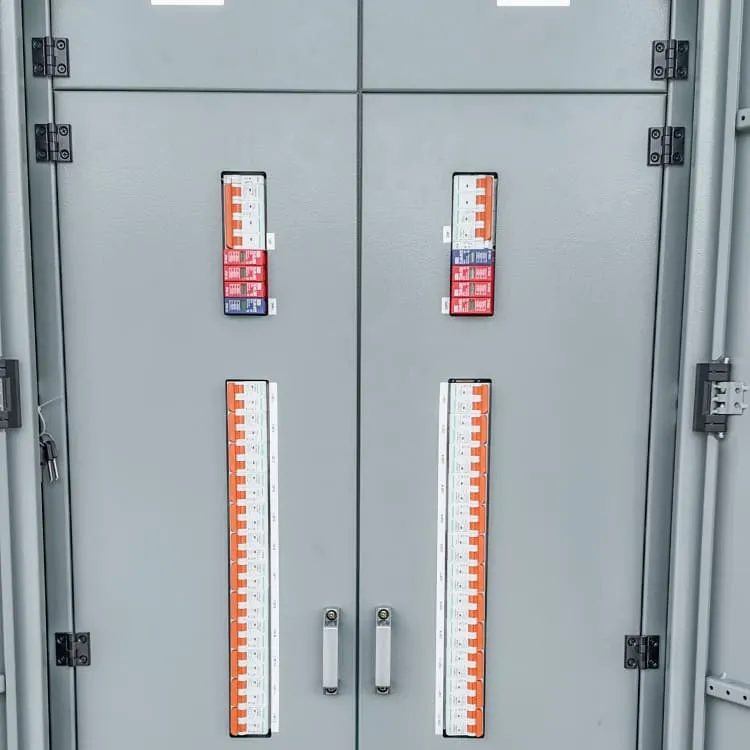 Solar panels can be connected to power storage containers